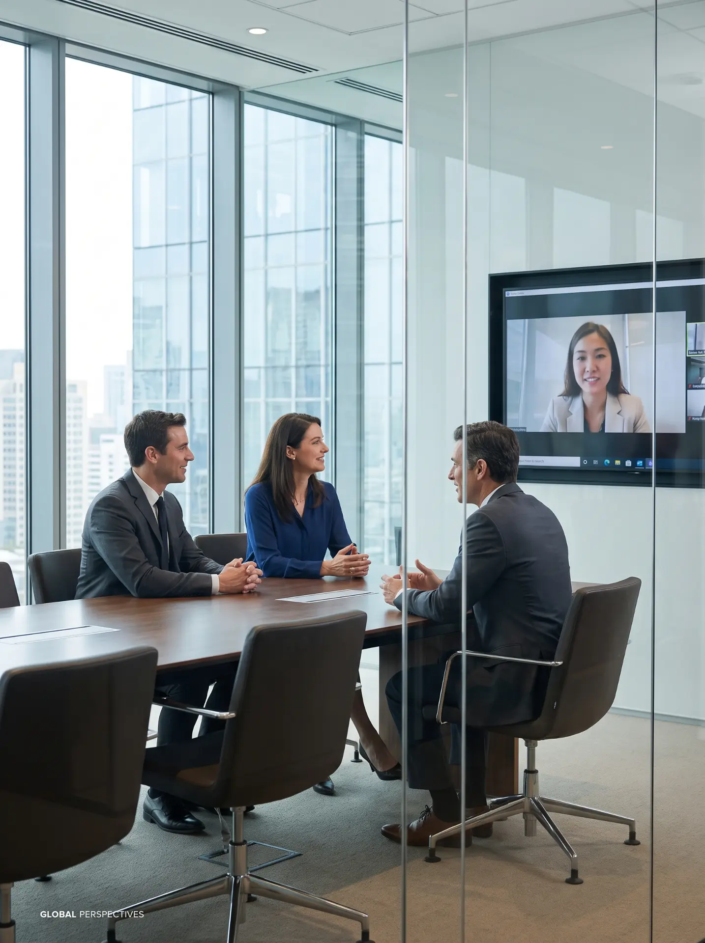 A first meeting with a company team over a video call